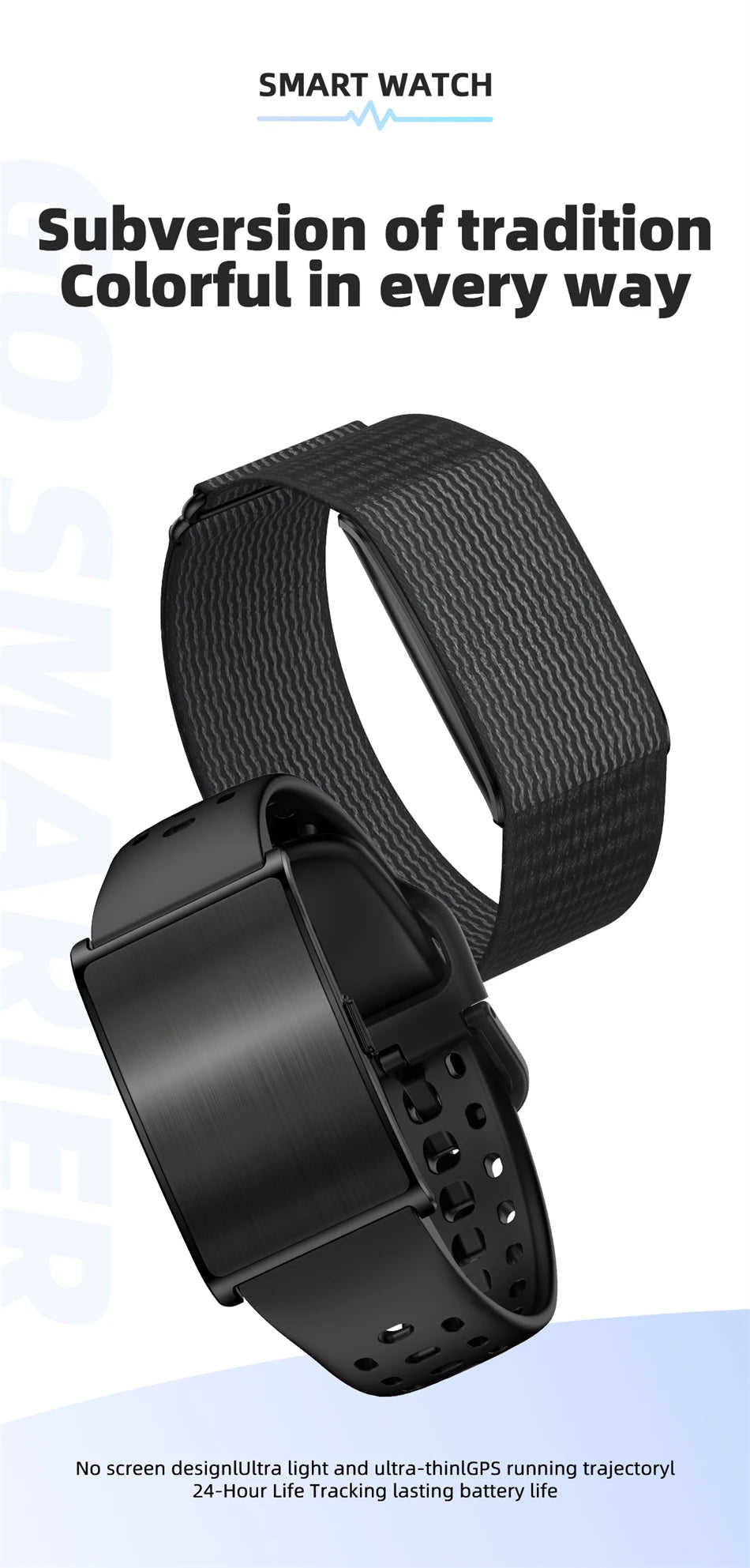 Vuria® Minimalist AI Health & Fitness Band (24/7 Vitals Monitor)