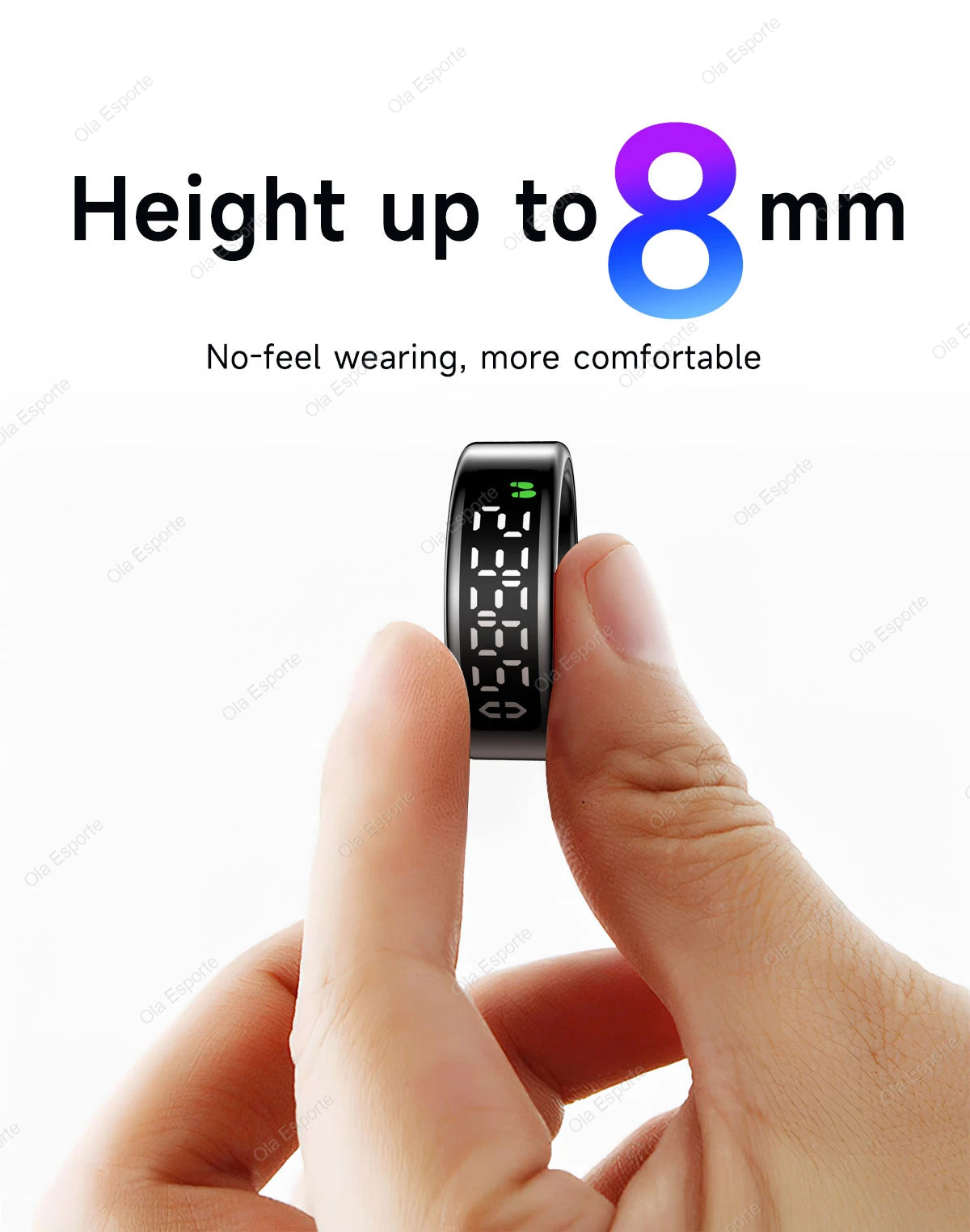 Vuria® Smart Touch Ring with Interactive Display (Health & Fitness Tracker)