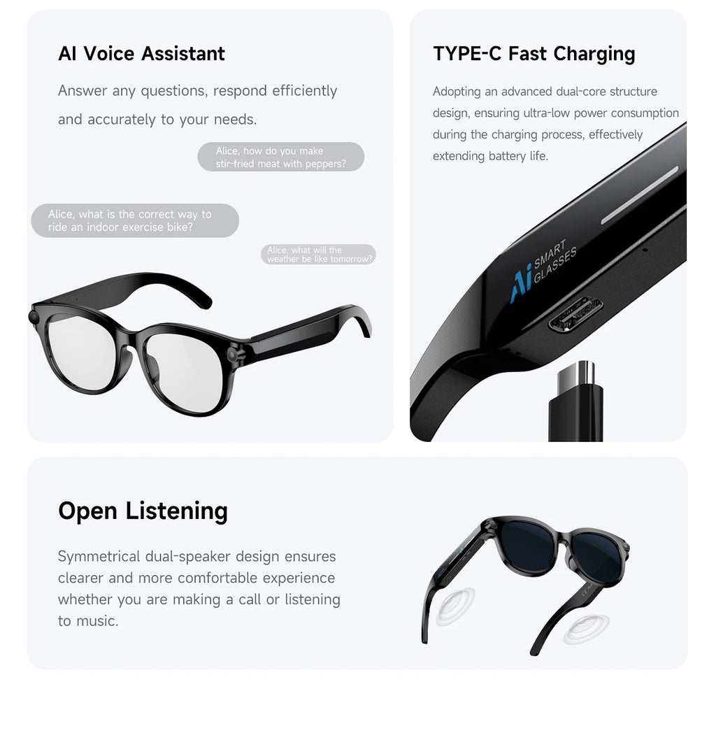 Vuria® Active Outdoor AI Smart Glasses
