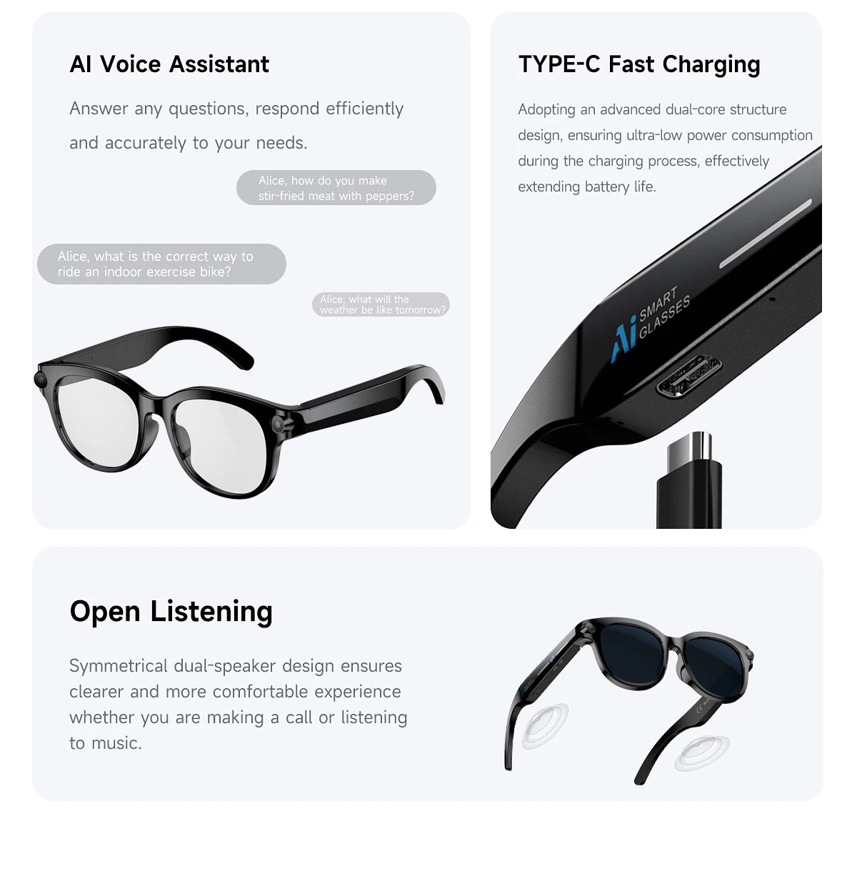 Vuria® Active Outdoor AI Smart Glasses