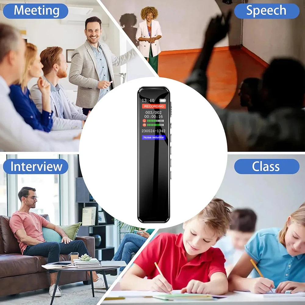 Vuria® Mini Clip-On Digital Voice Recorder & MP3 Player (HD Audio)