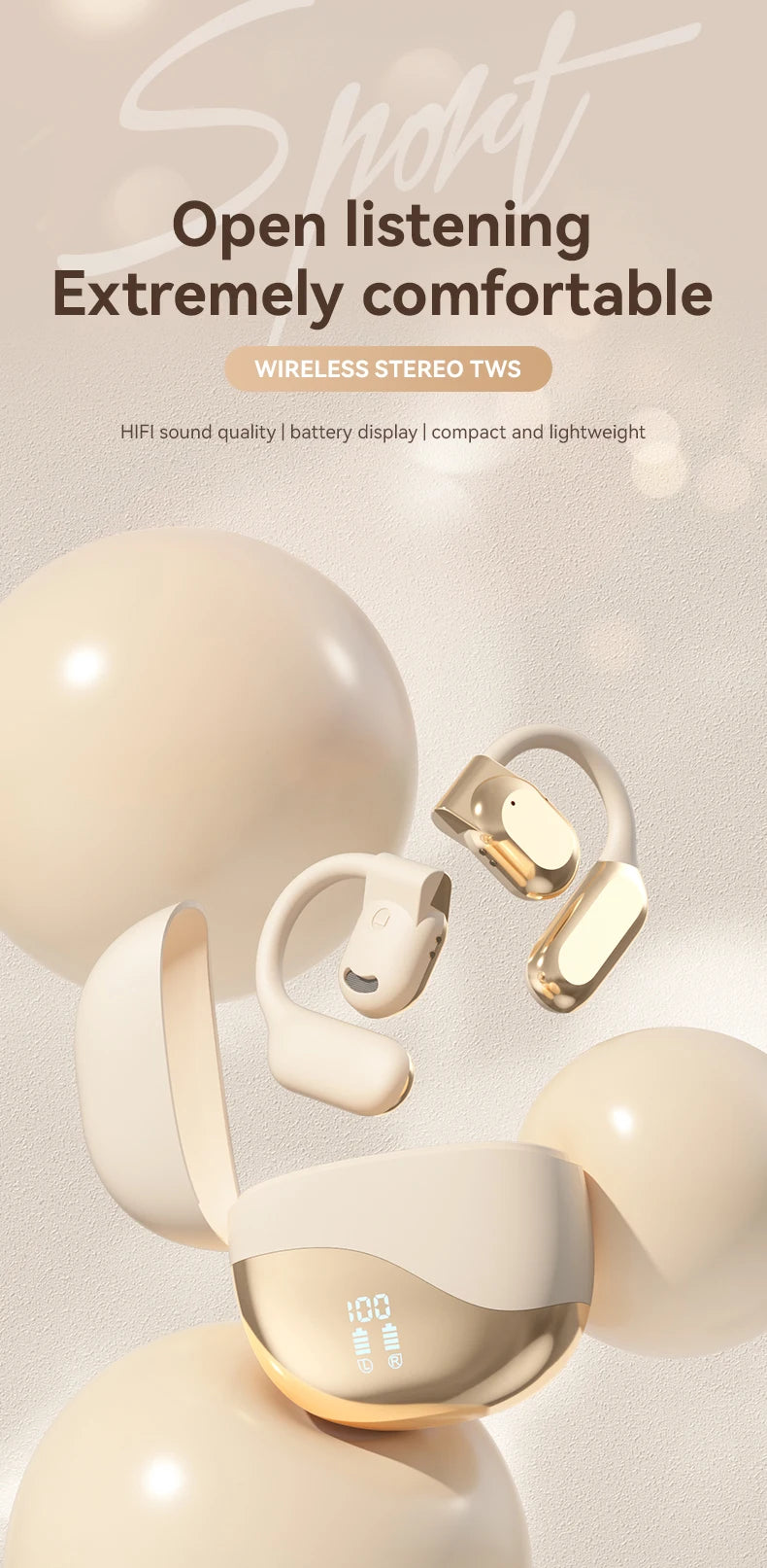 Vuria® Vox AI Translator Earbuds