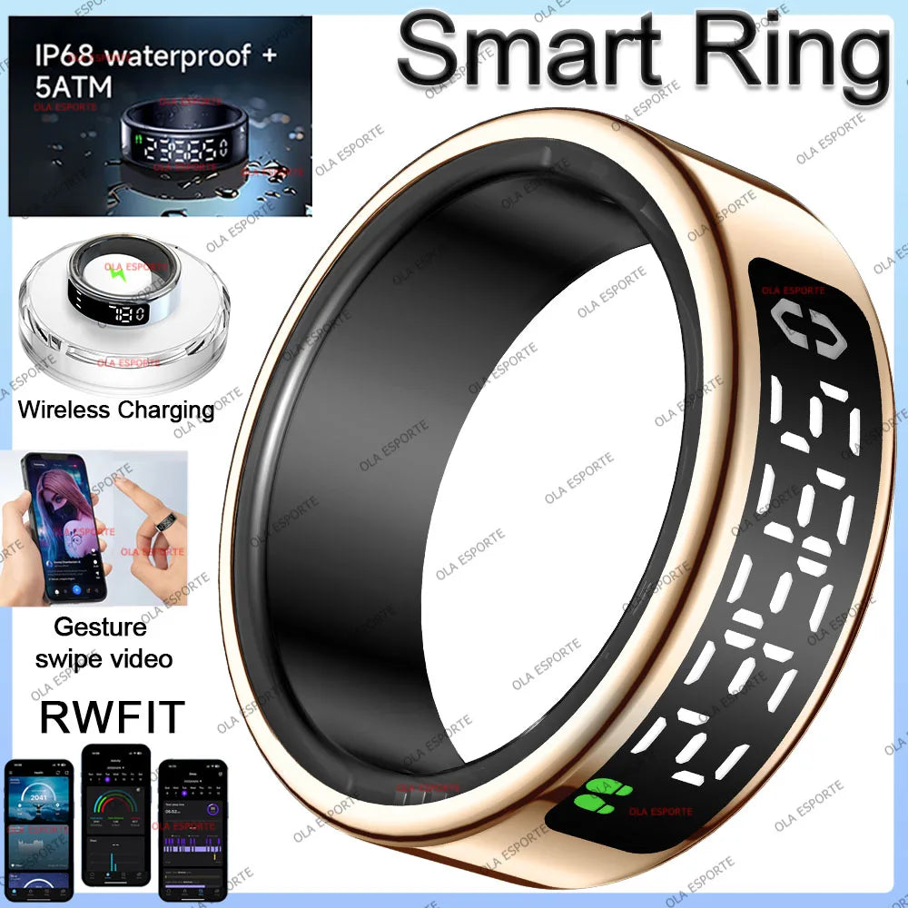 Vuria® Smart Touch Ring with Interactive Display (Health & Fitness Tracker)