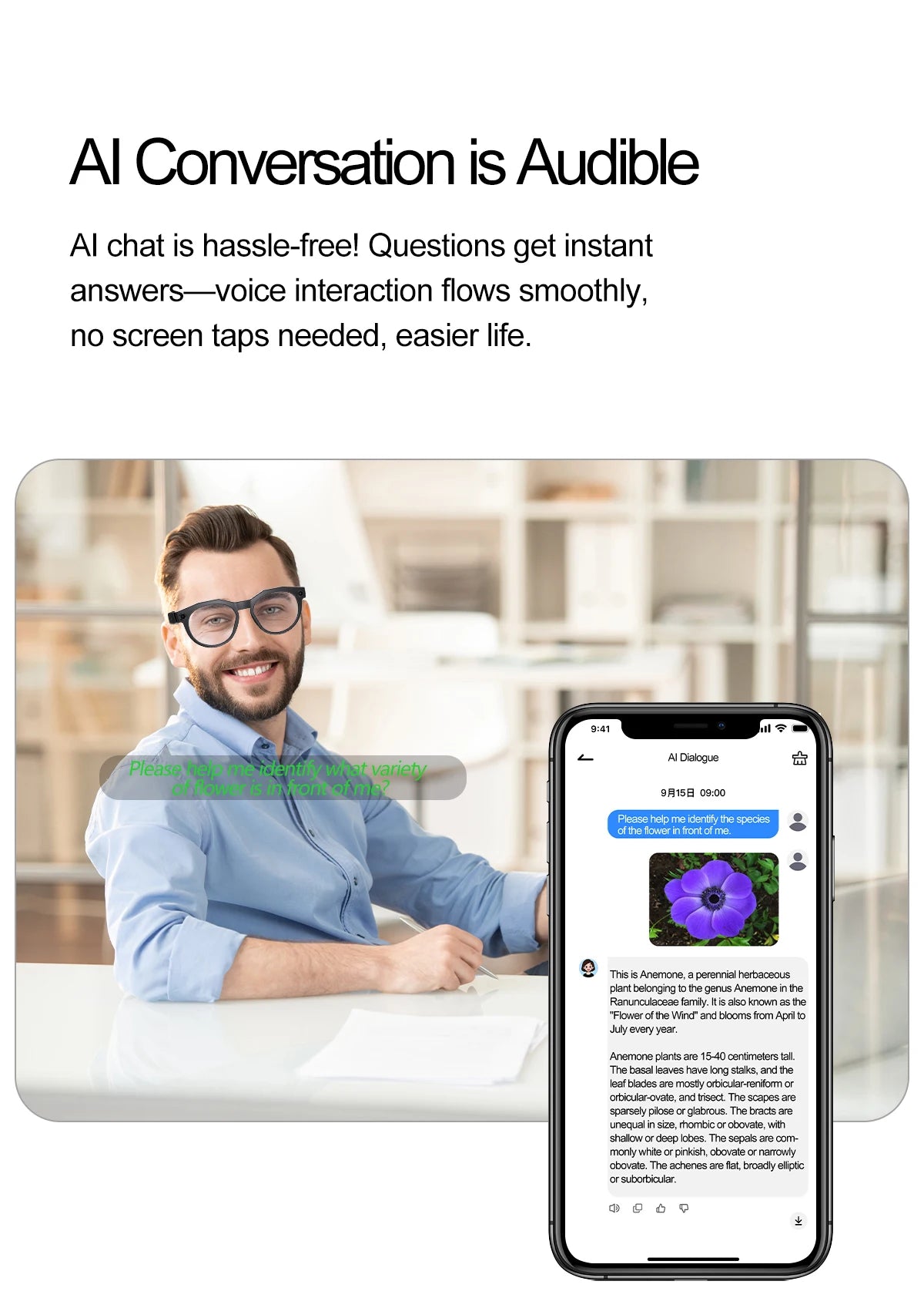 Vuria® 8MP Ultra HD Camera Smart Glasses (Mixed Reality & AI Translation)