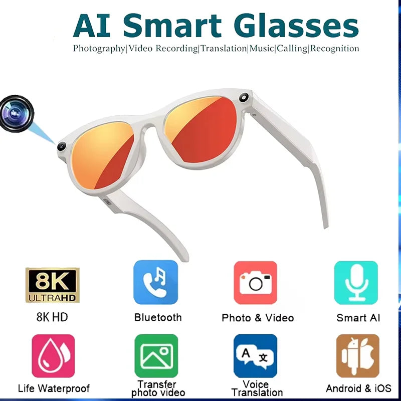 Vuria® 8K AI Smart Camera & Translation Glasses