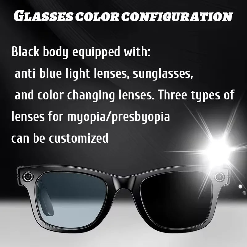 Vuria® ChatGPT 4.0 AI Smart Glasses (8MP Camera & Real-Time Translation)
