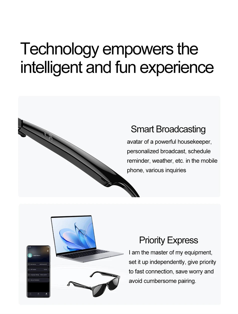 Vuria® Ultra-Light AI Translation Smart Glasses (Anti-Blue Light)