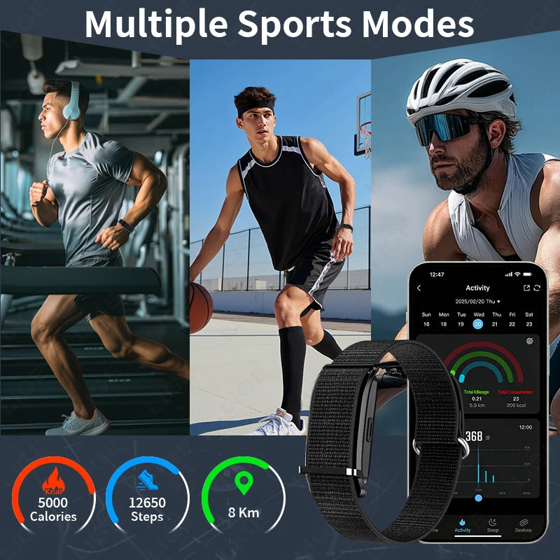 Vuria® Screenless Activity Tracker & Health Monitor (Nylon Sport Band)