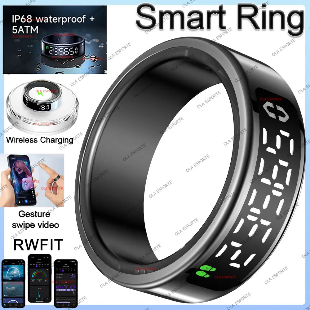 Vuria® Smart Touch Ring with Interactive Display (Health & Fitness Tracker)
