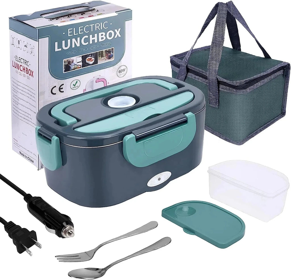 Vuria® Heat Box Pro – 60W Electric Lunch Box | 1.5L Stainless Steel | Home & Car