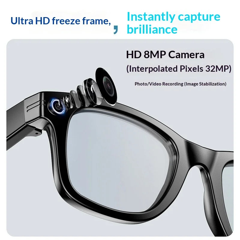 Vuria® 8MP Vlogging AI Smart Glasses (16GB Memory & ChatGPT)