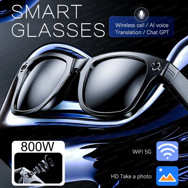 Vuria® ChatGPT 4.0 AI Smart Glasses (8MP Camera & Real-Time Translation)