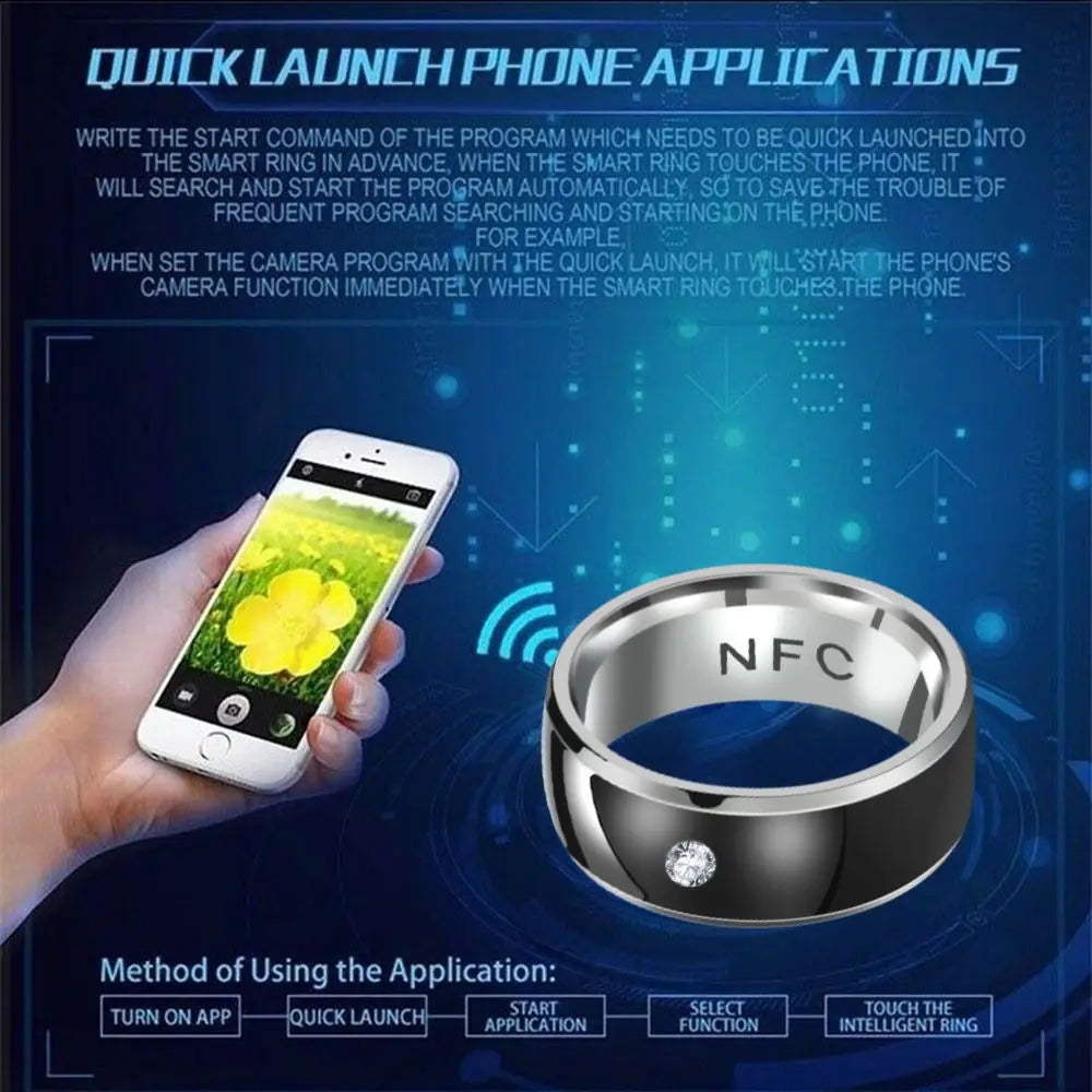 Vuria® Titanium NFC Smart Ring (Fully Programmable)