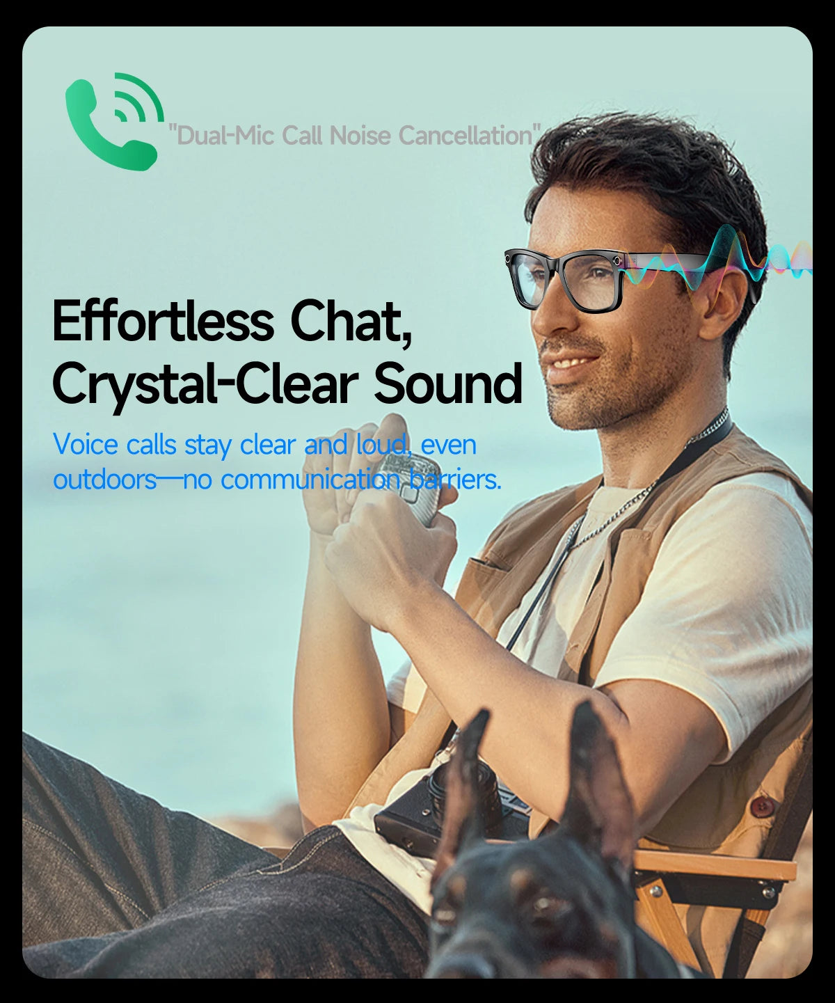 Vuria® ChatGPT 4.0 AI Smart Glasses (8MP Camera & Real-Time Translation)