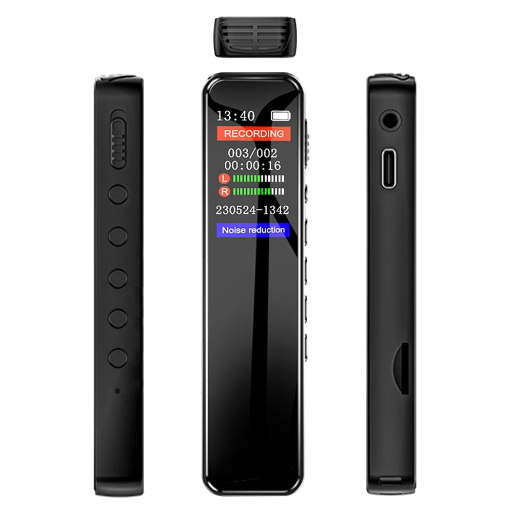 Vuria® Mini Clip-On Digital Voice Recorder & MP3 Player (HD Audio)