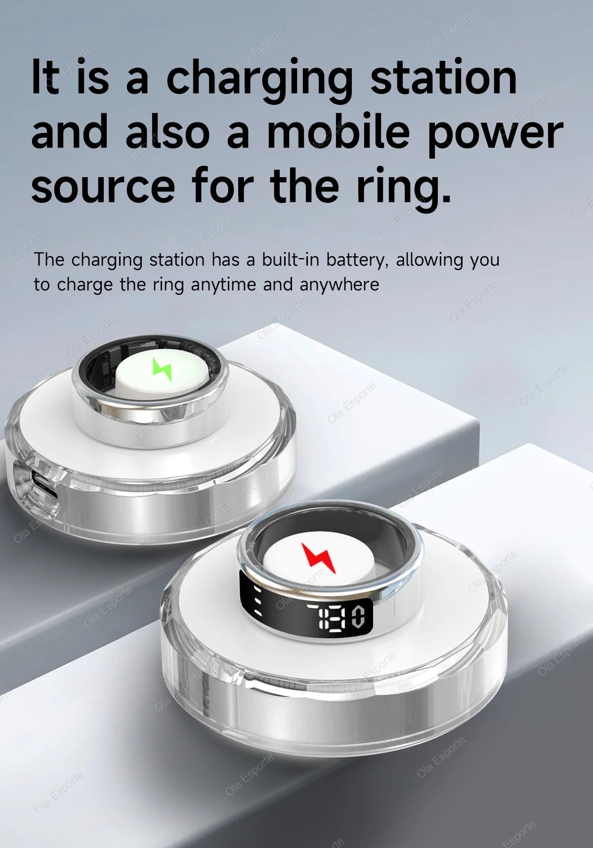 Vuria® Smart Touch Ring with Interactive Display (Health & Fitness Tracker)