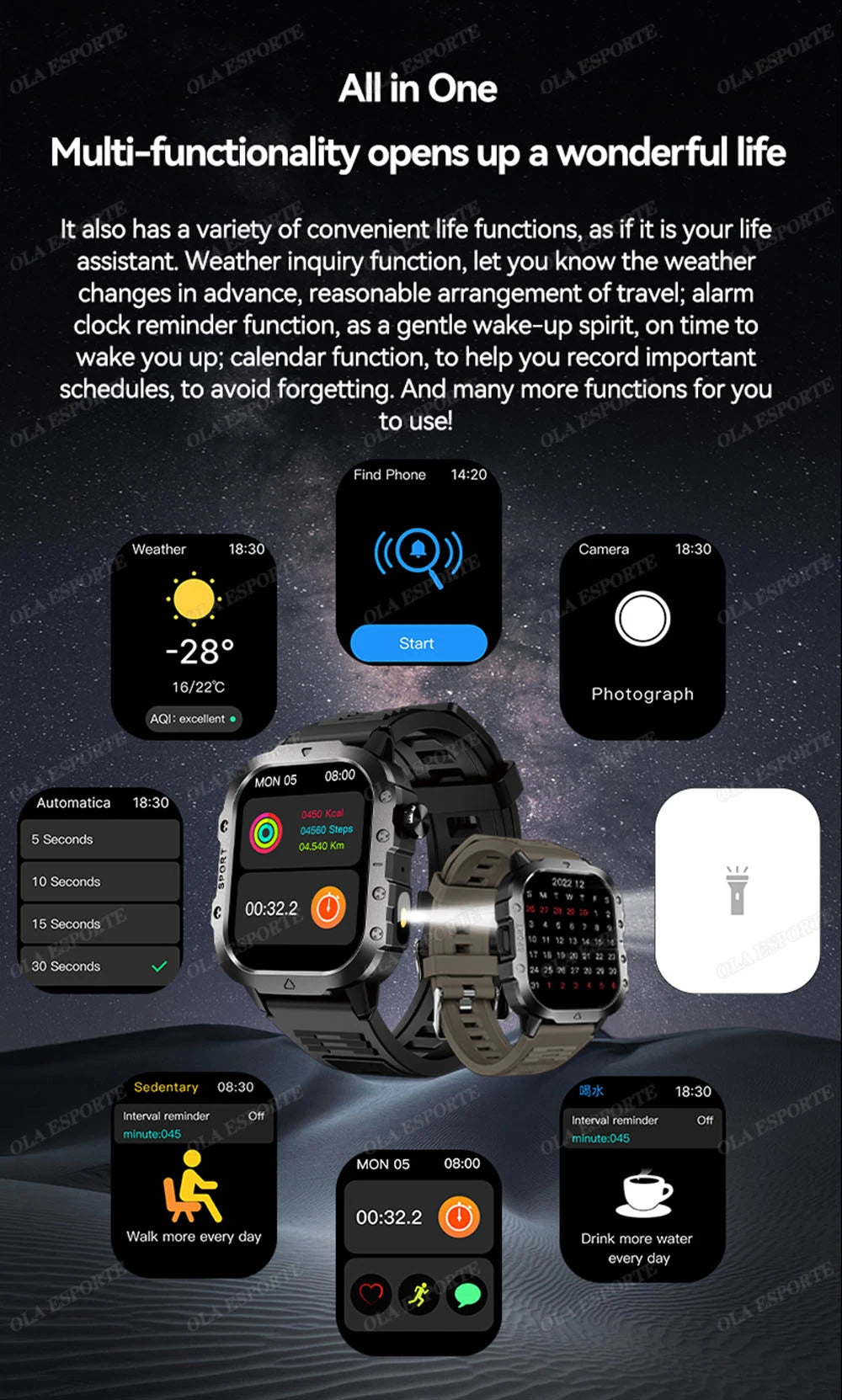 Vuria® Titan Tactical Smartwatch